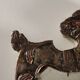 Ancient altar card with embossed tin mirror, Italy 18th-19th century