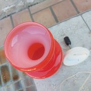 Vintage red opaline lamp from the 70'S