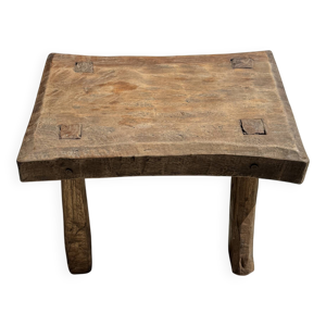 Tabouret d'appoint rectangulaire - teck