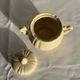 Cream teapot and its sugar bowl Sarreguemines France
