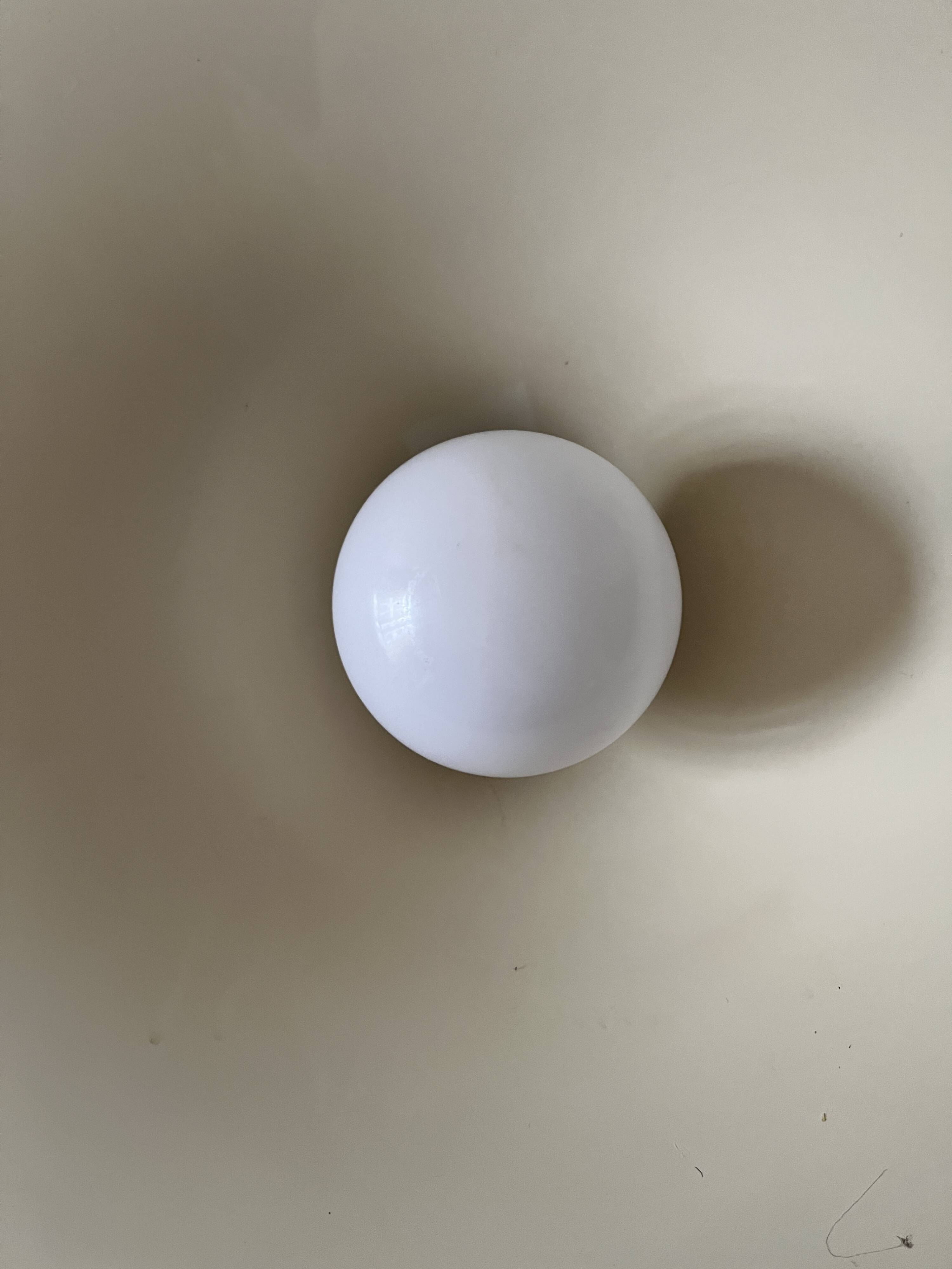 White tulip pendant by Bonderup Fog and Monrup, Danish design 1970