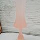 Vase opaline rose poudré