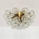 1 of 2 Amazing Golden Bubble Glass Flush Lamps by Doria