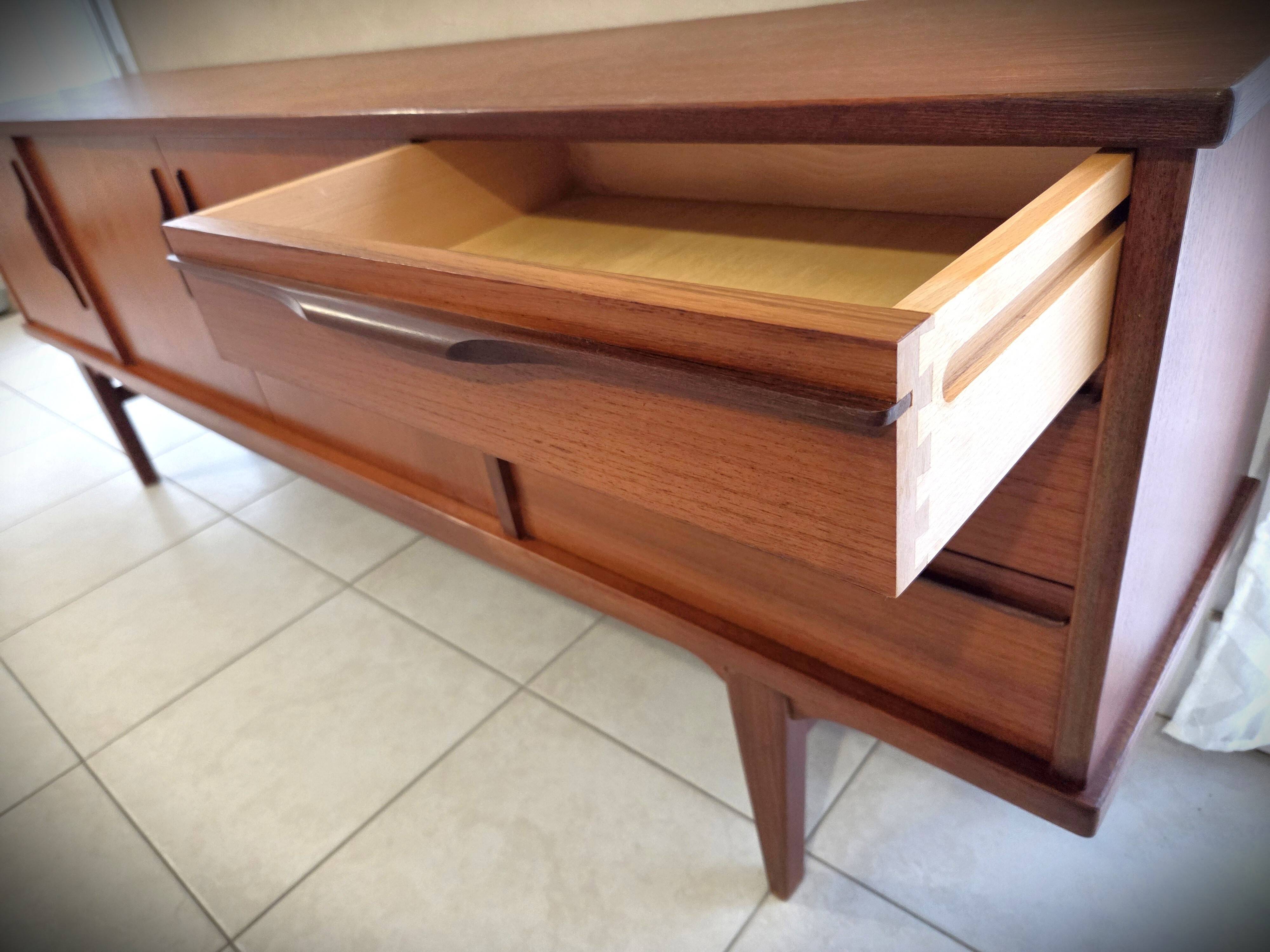 Scandinavian teak sideboard design