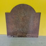 Cast iron fireback with the crowned arms of France