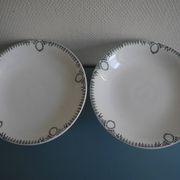 pair of St Amand earthenware compote dishes, new factories, 30s