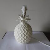 Pineapple lamp in white biscuit