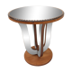 Art deco mirror side table