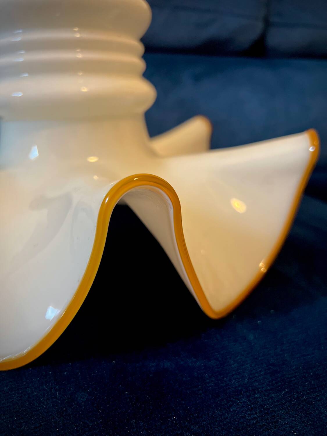 luminaire opaline Murano Art déco