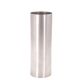 Large minimalist cylindrical steel vase, 1970s