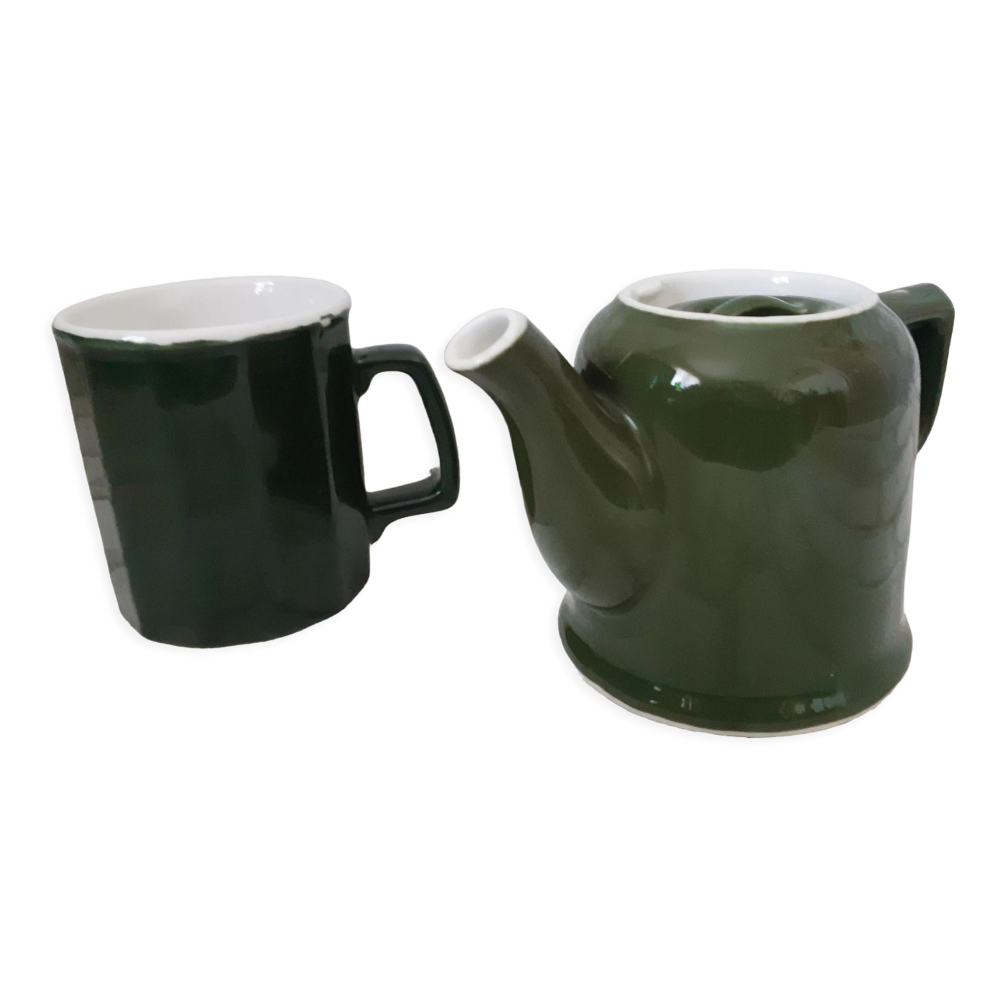 Mug and teapot