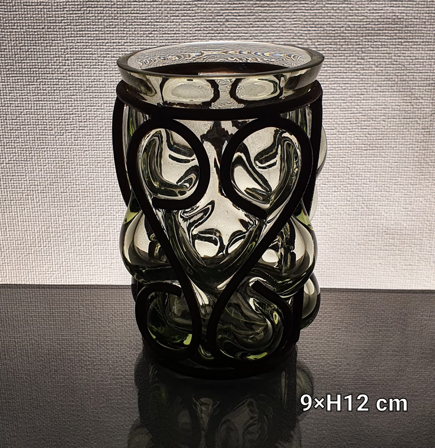 Vase ou bougeoir soufflé