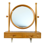 Vintage mirror with shelf and drawers
