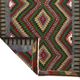 Turkish Kilim Yuruk Vintage 169x300 cm Geometric Green Red Yellow