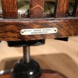 Antique oak office chair