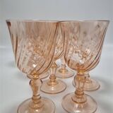 Set of 8 small Rosaline stemmed glasses