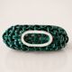 Green ceramic basket signed Idlas