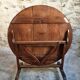 Antique French oak wine table – Loire region – Tilting top – 107 cm diameter