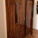 Empire Armoire in Walnut Veneer & Brass, Vienna, 1815