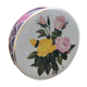 Vase tambourin décor floral