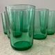 Série 6 verres à eau vert menthe