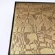 Rectangular Golden Brass and Black Varnished Metal Coffee Table by G.Urs