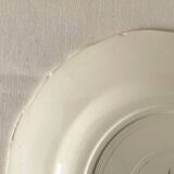 Set of 5 flat plates Sarreguemines – White earthenware – Bor