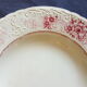 Sarreguemines earthenware plate decorated with flowers