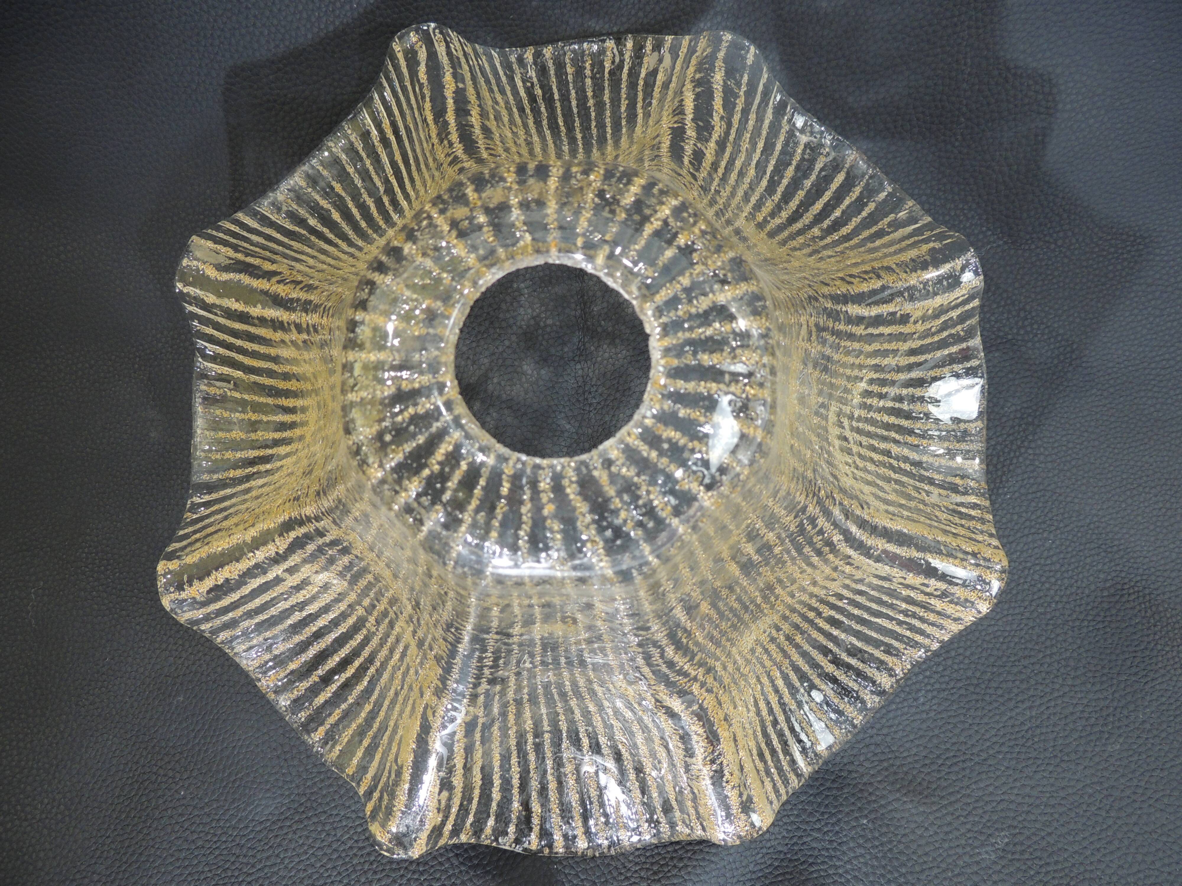 Glass suspension amber/vintage glass