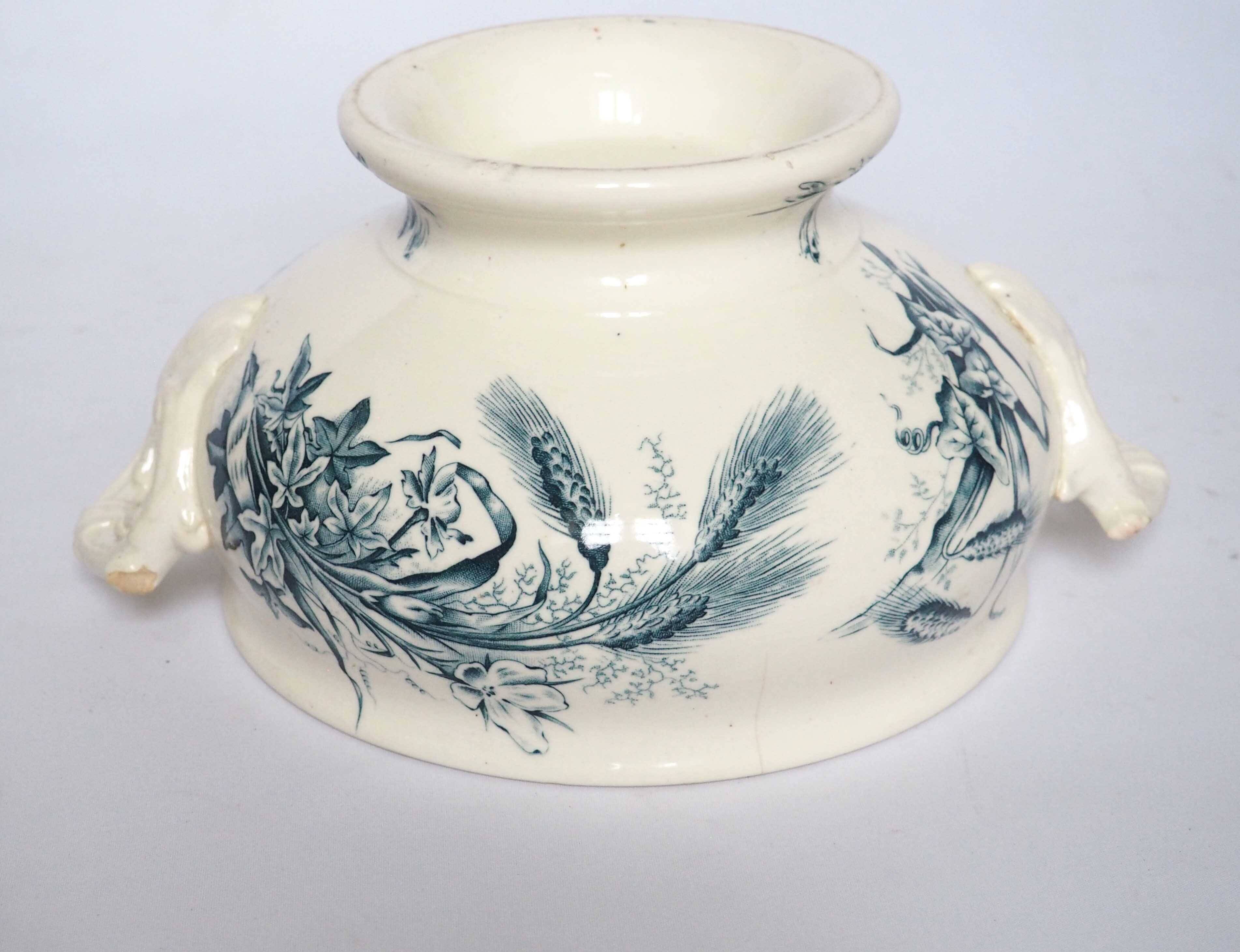 Dragonfly iron clay soup tureen