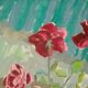 Flowers in vase by Olle Wilner