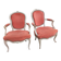 Paire de fauteuils d'époque Louis XV