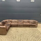 Prachtige De Sede Ds11, 7-delige set in bruin patchwork