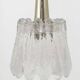 Set of three glass pendants by Carl Fagerlund for Orrefors, Sweden, 1960s.
