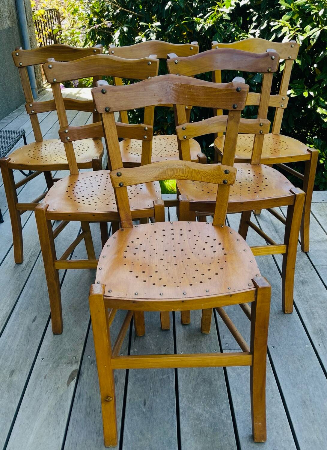 Luterma vintage bistro chairs