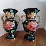 Pair of two Monaco Vallauris vases