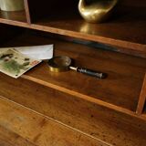 Walnut sloped sorting desk
