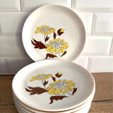 9 Sovirel opaline dessert plates