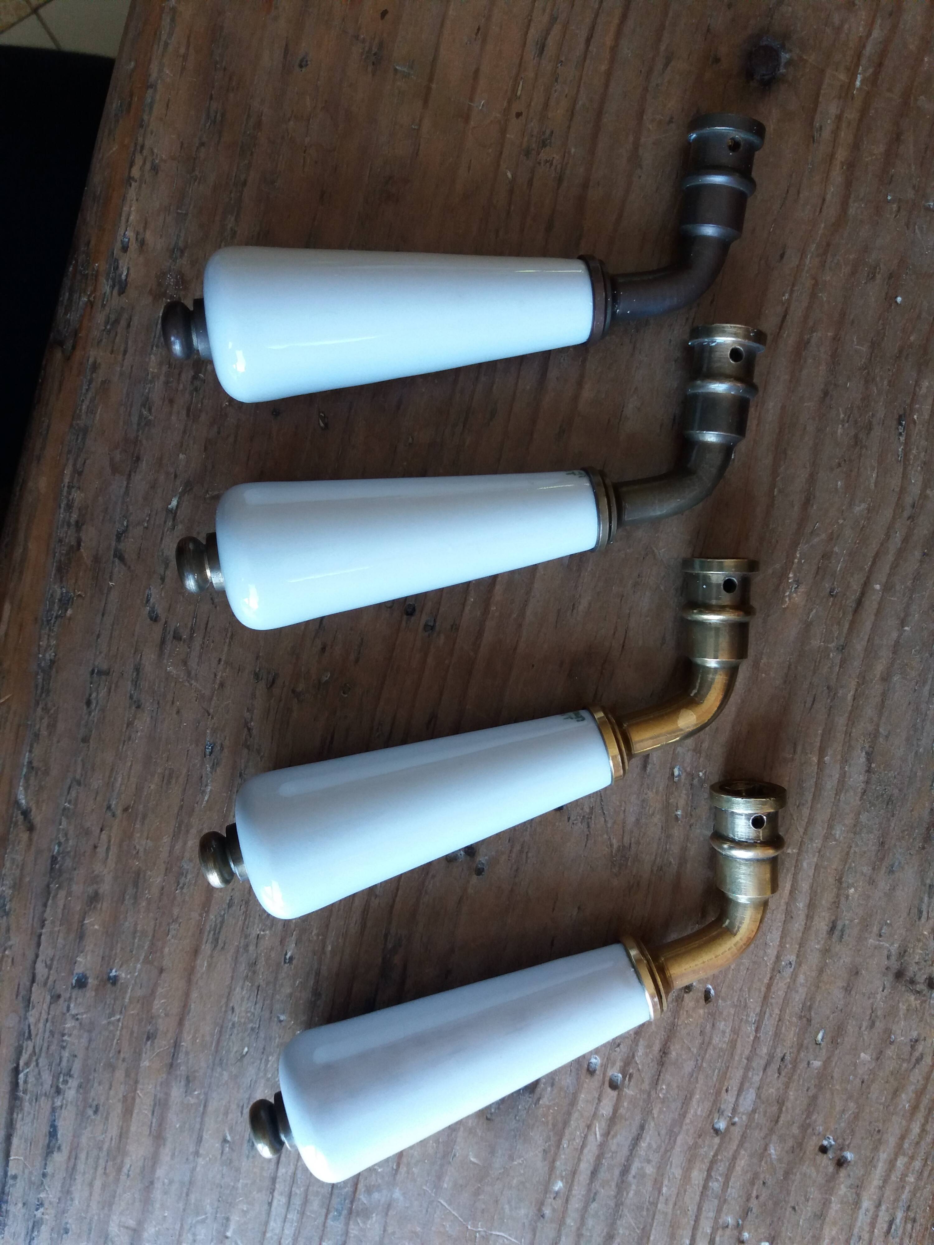 Limoges porcelain door handles