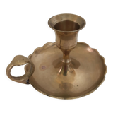 Brass handheld candle holder