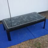 Table basse vintage noire
