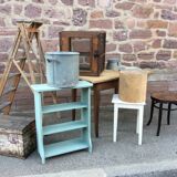 small metal workshop table 1950