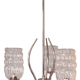 Vintage suspension 50/60s chrome and glass