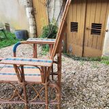 Rattan armchair / chaise longue