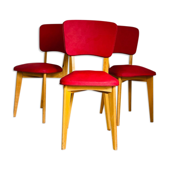 Series of 3 chairs circa 50/60