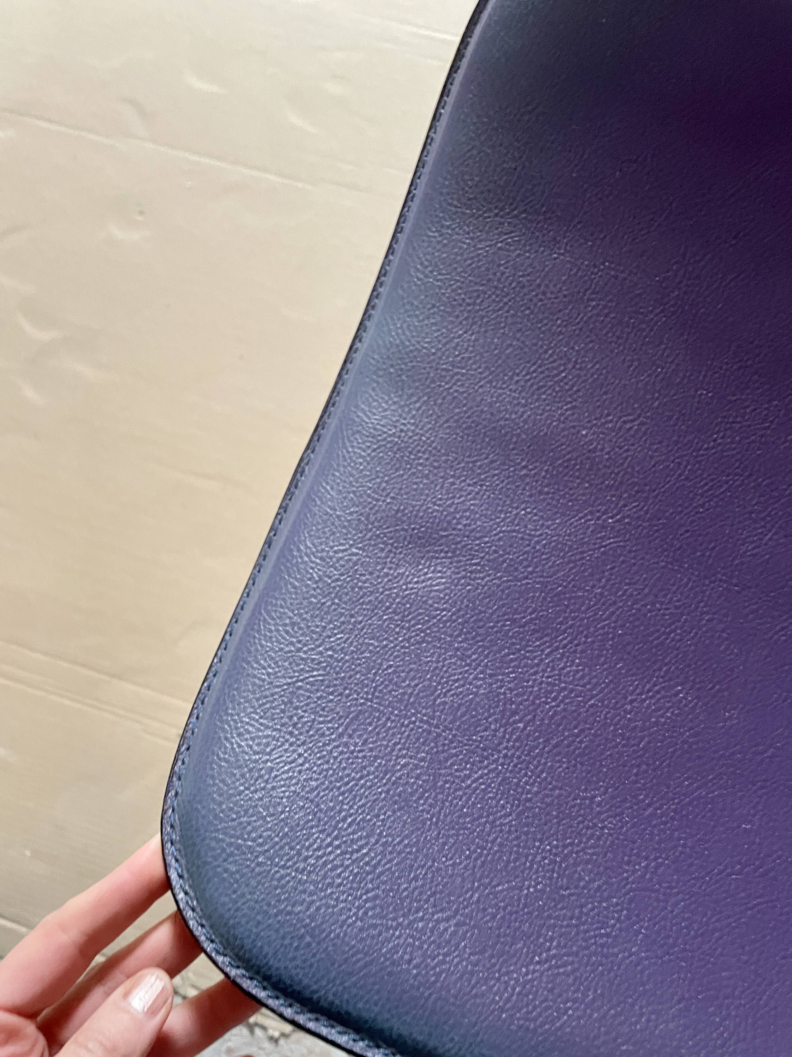 Javier Mariscal chair - "Garriris" model purple leather