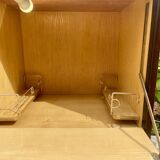 Bar cabinet on wheels