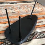 Teak and metal coffee table