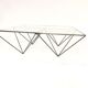 Table low vintage 60s/70s design steel wire