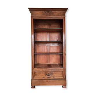 Walnut cabinet with Louis Philippe mirror door